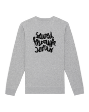 Lade das Bild in den Galerie-Viewer, saved_through_jesus - Organic Sweatshirt (unisex)
